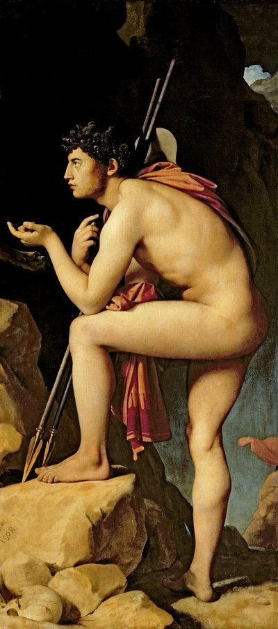 Ödipus und die Sphinx, 1808 (Detail) von Jean Auguste Dominique Ingres